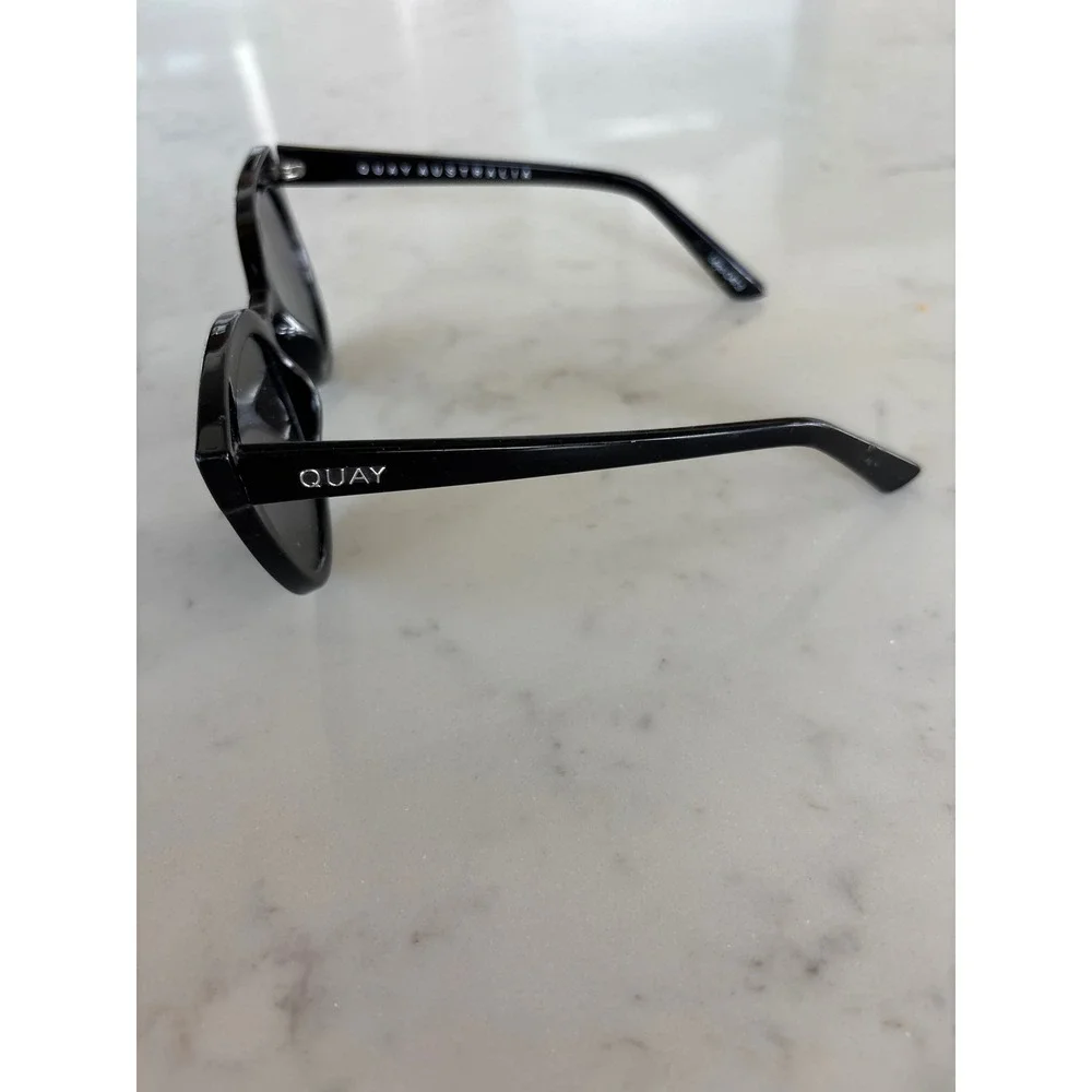 Quay Australia Noosa Sunglasses Black Cat Eye Frames 111 Womens